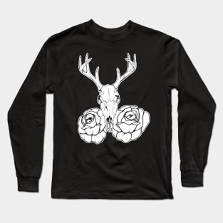 THE REDDEER WITH ROSES Long Sleeve T-Shirt